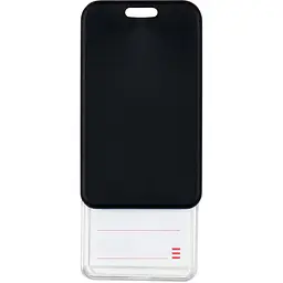 Бейдж-чохол Axent SoftTouch матовий чорний 4550V (54x85мм) упаковка 5 шт. (4550V-01-A) - мініатюра 3