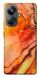 Чохол Demsky Червоний корал мармур для Realme 10 Pro+