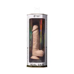 Фалоімітатор Silexd Real Skin Model 1 Size 8" 20.3 см (тілесний) - мініатюра 7