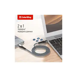 Дата кабель USB-C to Lightning 1.0m ColorWay (CW-CBPDCL033-GR) - мініатюра 8