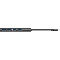 Концентратор Halyx Type-C to 4-Port USB-A 3.2 Grey Trust (24948_TRUST) - мініатюра 2