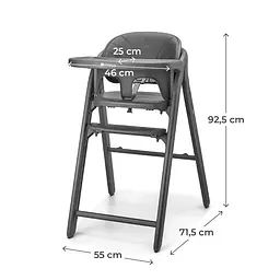 Стільчик для годування Kinderkraft Tino Grey (KHTINO00GRY0000) - мініатюра 7