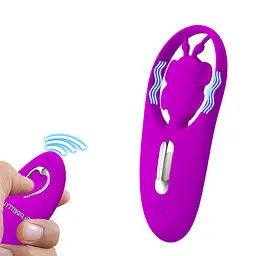Кліторальний стимулятор Pretty Love Dancing Butterfly Stimulator Purple - мініатюра 3