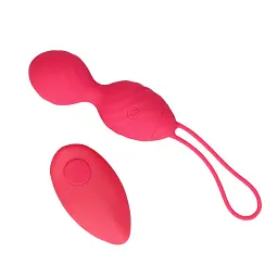 Віброяйце Loveline Egg with Remote Control 9.2 см (червоний) - мініатюра 2