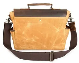 Діловий портфель у поєднанні зі шкірою 20120 Vintage рудий - мініатюра 2