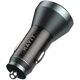 Автомобільний зарядний пристрій Havit HV-CC2017 48W USB-A+USB-C black (HV-CC2017) - мініатюра 3