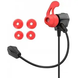 Навушники Hoco Sharp wire control gaming earphones with microphone M105 чорні 6931474789792 - мініатюра 6