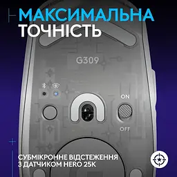 Миша бездротова Logitech G309 White (910-007207) - мініатюра 4