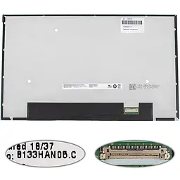 Матриця AU Optronics 13.3" B133 HAN05.C (1920*1080 30pin (eDP IPS) LED SLIM (без дод. панелі !!) матовий роз'єм праворуч унизу)
