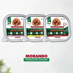 Вологий корм для собак Morando Tradizioni беззерновий паштет з яловичиною та печінкою 150 г - мініатюра 5