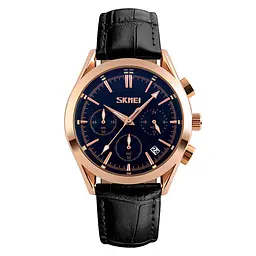 Чоловічий годинник Skmei Prestige 9127 Black класичні - мініатюра 4