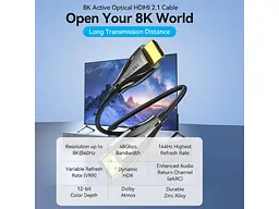 Кабель Vention HDMI to HDMI V2.1 15m Black (ALBBN) - мініатюра 6