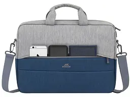 Сумка для ноутбука RIVACASE 7532 15.6 Grey/Dark blue (7532 (Grey/Dark blue)) - мініатюра 7