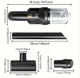 Пилосос автомобільний бездротовий Mintex AND XL-1452 Car vacuum cleaner - мініатюра 2