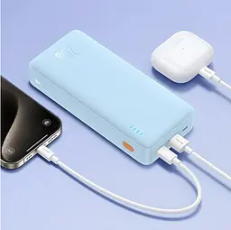 Портативна батарея Baseus Airpow Fast Charge Power Bank 10000mAh 20W Galaxy Blue - мініатюра 5