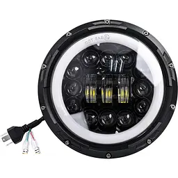 Додаткова LED фара 60 W 10-30V Bi-Led DRL фари 7 дюймів ДХО Ангельські очі 1 шт. (3583)