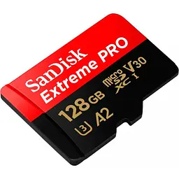 Карта пам'яті SanDisk microSDXC 128GB UHS-I Extreme Pro U3 V30 A2 + SD Adapter (SDSQXCD-128G-GN6MA) [100891] - мініатюра 4