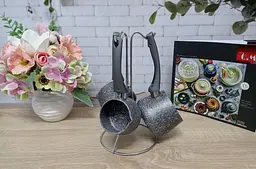 Набір турок OMS. Collection 3227 Grey 3 шт - мініатюра 2