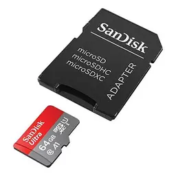 Карта пам'яті SanDisk 64GB microSD class 10 UHS-I Ultra (SDSQUAB-064G-GN6MA) - мініатюра 2