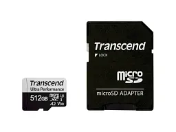 Карта пам'яті Transcend microSDXC Class 10 UHS-I (U3) + SD-adapter 512 GB (TS512GUSD340S)