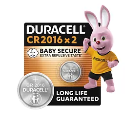 Батарейка Duracell CR 2016 / DL 2016 * 2 (5007667/5010969/5014810) - мініатюра 2