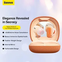 Бездротові навушники Baseus AirNora 2 True Wireless Earphones Gradient помаранчеві (NGTW320207) - мініатюра 4