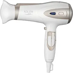 Фен Adler AD 2248 white champagne 2200Вт/ 2 швидкості/ хол.обдув/ темп.режимів-3/ іонізація/ дифузор - мініатюра 9
