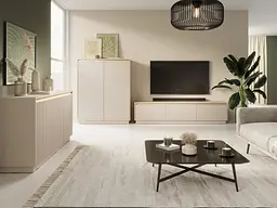 Комод Perfect Home Роял / Royal K154 3-дверний Бежевий (PFH-091291) - мініатюра 5