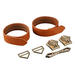 Набір фіксаторів для рук та ніг LOCKINK Hogtie Set, коричневий, ремені з натуральної шкіри - мініатюра 7