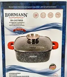 Каструля з мармуровим покриттям Bohmann BH-2427 MRB 24 см - мініатюра 5