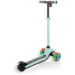 Електросамокат Globber E-Motion 4 колеса з підсвіткою, 50 кг, 3 колеса, пастельно-м'ятний - мініатюра 3