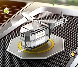 Ароматизатор автомобільний Вертоліт М1 на сонячній батареї - мініатюра 2