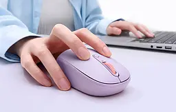 Мишка Baseus F01B Tri-Mode Wireless Mouse 2.4G Purple (B01055503513-00) - мініатюра 2