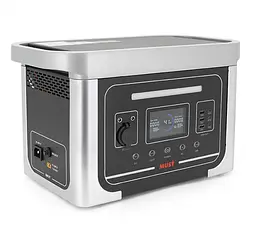 Портативна зарядна станція Must EM-181-EM1024S 1000W 1331Wh LiFePO4, LCD, 12VDC, PV 25A MPPT, 2xAC 220V - мініатюра 1