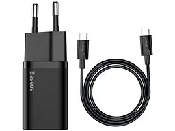 Мережевий зарядний пристрій BASEUS Super Silicone PD Charger 25 W + Type-C to Type-C (TZCCSUP-L01)