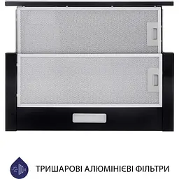 Витяжка телескопічна Minola HTLS 6234 BL 700 LED Glass - мініатюра 5