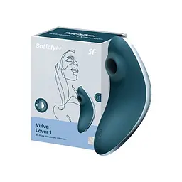 Вибратор Satisfyer Vulva Lover 1 Вакуумный, 12х5.4 см синий
