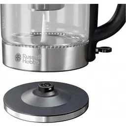 Електрочайник Russell Hobbs Glass 1.7 л сріблясто-чорний (21600-57) - мініатюра 3