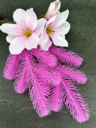 Гілка хвойна лита Hvoya Barbie Pink рожева 33 см 250 шт. - мініатюра 3