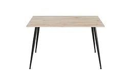 Кухонний стіл Марсель 40 Ferrum-decor 75x120x60 Чорний метал ДСП Дуб Сан-Марино 16 мм (FRD-106758)