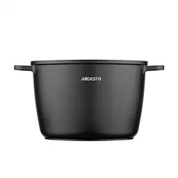 Каструля з кришкою глибока Ardesto Gemini Lazio AR1962CA 6.2 л 24 см чорна - мініатюра 4