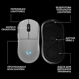 Мишка Logitech G Pro 2 Lightspeed Wireless White (910-007302) - мініатюра 6