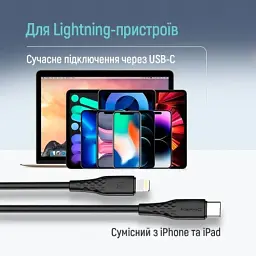 Дата кабель USB-C to USB-C 1.0m 3A 60W warm light gray ColorWay (CW-CBPDCC092-GR) - мініатюра 7