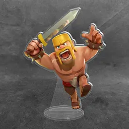 Акрилова колекційна фігурка Clash of Clans, Clash Royale Персонаж Варвар 2 15 см - мініатюра 2