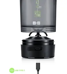 Шейкер спортивний електричний VOLTRX Gallium 600 мл Tritan Green (Gallium_Green) - мініатюра 8