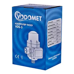 Контролер тиску Vodomet VDS-3 електронний для насоса до 1,1кВт, кутовий 1", з кабелем VO4201 - мініатюра 4