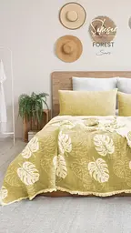 Муслінове покривало Forest Sari 240х260 см+2 наволочки 50х70 см Saheser pbe0051353