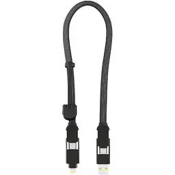 Кабель Rolling Square inCharge XL 30 см чорний (XLS01R)
