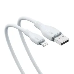 Кабель Baseus Pudding Series Fast Charging Cable USB to Lightning 2.4A 1.2m P10355700221-00 White - мініатюра 3