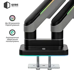 Кронштейн QUBE RGB3520GD до 2x35" 20kg max RGB3520GD - мініатюра 9